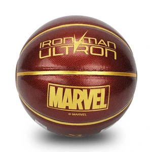 Marvel Classical Size 7 Basketball Iron Man Standard Indoor Basket ball New Beginner Practice Ball