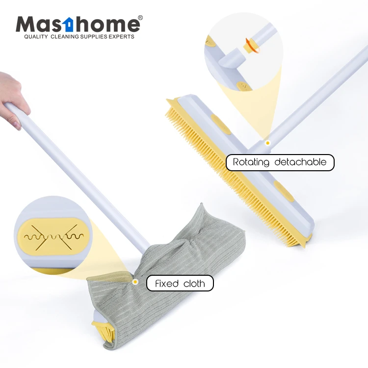 Masthome Multi-use Removable metal handle broom Soft chlorine Tpr broom