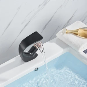Matte Black Basin Faucets Bathroom Mixer Tap Brass Washbasin Faucet Single Handle Single Hole Basin Sink Crane Tap