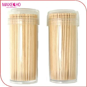 MAXECHO 2 Packs of 250 Toothpicks Skewers 500ct , Bamboo Skewers and Toothpicks