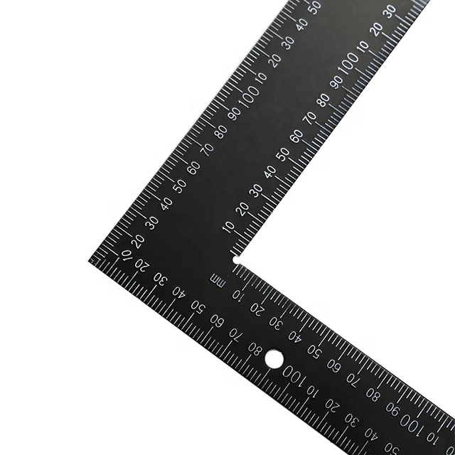 [MEASPRO] 16 Inchx24 Inch Black Carpenter Square Framing Square Ruler