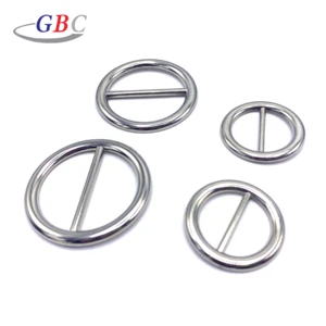 Metal alloy no rust o ring buckle for bag strap