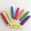 mini Colorful  wooden craft clips for decoration