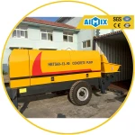 mini concrete mixer pump/putzmeister stationary concrete pump