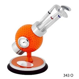 miniature golf ball clock with chit pad holder
