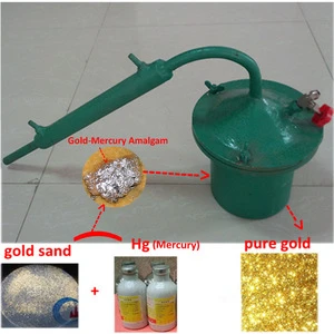 Mining Machine Amalgamated Gold Separator Mercury Amalgam Retort Mercury Distill