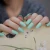 Import Mint Green Color Long Length Nail Tips Square Shape Pure Ccrylic Design Nails Tips Plastic Artificial Fingernails from China