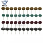 Mix Grit Abrasive Buffing Polishing Wheels Burr For Proxxon Dremel Rotary Tools-1/8/(3mm) Shank Pack of 40Pcs
