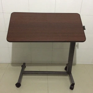 MOBT-7-3 Detachable Rotary Movable Epoxy Overbed Table Hospital Table Patient Bedside Table