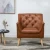 Import Modern American Style Synthetic Leather Tufted Nailhead Accent Chair Armchair for Living Room from China