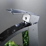 Modern Bathroom Single-handle Brass Chrome Basin Faucets