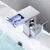 Import Modern Chrome Waterfall Spout Wall Mount Basin Faucet Single Handle Mixer Tap Concealed Bathroom Sink from China