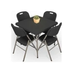 Modern Customized Available Square Plastic Folding Coffee Table