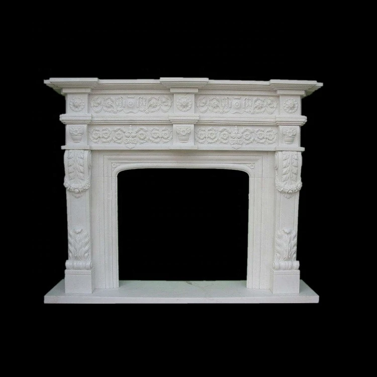 Modern Decorative Stone Fireplace Surround