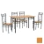 Import Modern design dining table set 1table and 4 chairs dining room furniture DS-611 from China