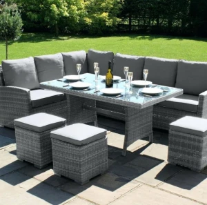 Modern design outdoor garden furniture poolside rattan sofa set