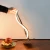 Import Modern Design S Shape Silver Finish LED Chip lamp led table lamp Desk Light with Plastic Shape Cover Night Light Reading Lamp from China