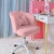 Import Modern fabric small living room sofas pink  leisure chair living room chairs with pulley from USA
