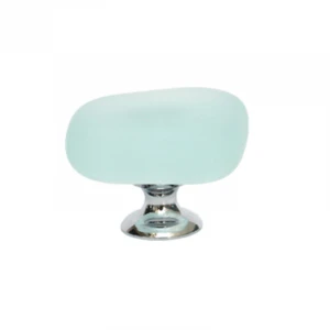 Modern furniture matt crystal glass knobs with screws for home decorating