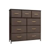 Modern home furniture brown mdf wooden chest 9 drawers chest tall clothing dresser