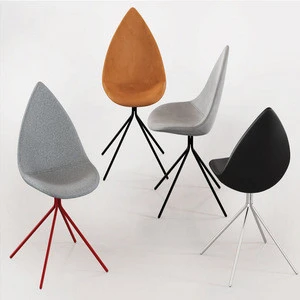 Modern Leaf shaped restaurant Ottawa Dining Chair metal leg dining chair for sale