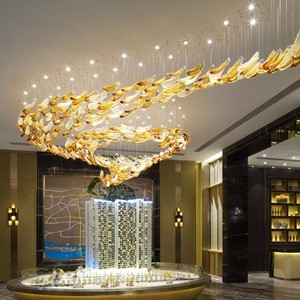 Modern pendant lights Glass Chandeliers for hotel lobby