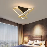 Modern Style Creative Beautiful metal chandeliers rounded square LED Ceiling Lamp pendant lights ceiling lights