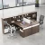 Import Modern Two People Workstation With Glass Divider 3 Drawer Pedestal from China