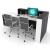 Import Modern unique counter design office front reception desk from China