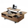 Modern wooden multifunction oak coffee table