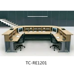 Modern wooden reception desk salon front office desks