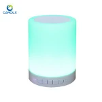 Multi - function portable FM radio with blue tooth speaker LED lights