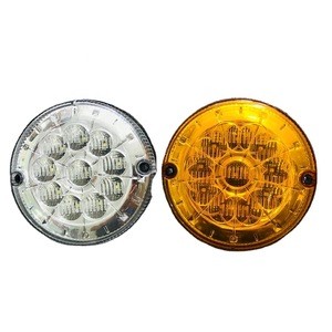 multi voltage round bus tail lamp 125mm stop brake lights for Mercedes-Benz marco polo bus