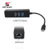 Multifunction USB HUB Type-C to Type-A network interface optical output USB 3.1/3.0 hubs