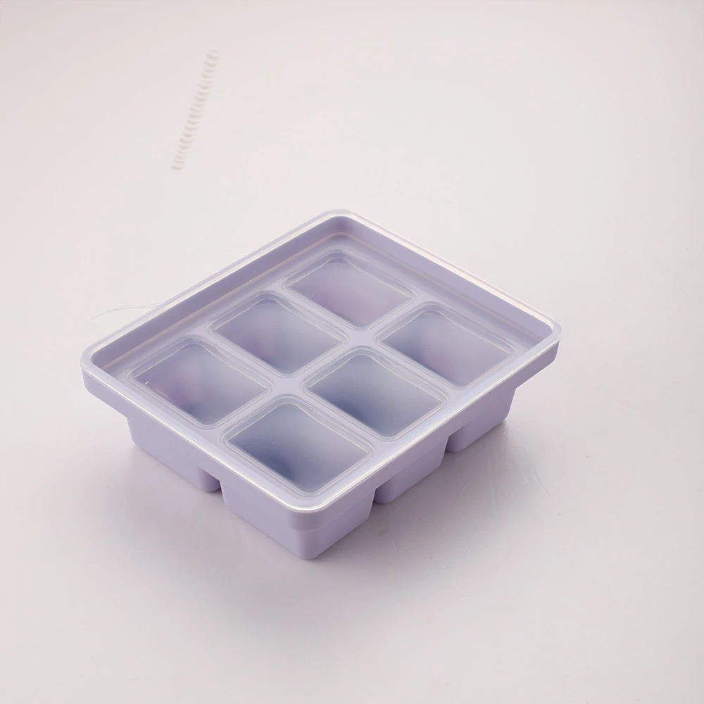 Multifunctional safe silicone baby food container fruit breast milk storage box refrigerator tray cup cake mold