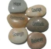 Natural River stone crafts Engraved Words Pebble Stone
