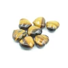 Natural Stone Crafts A Grade Yellow Tiger Eye 40mm Puffy Love Heart For Decoration