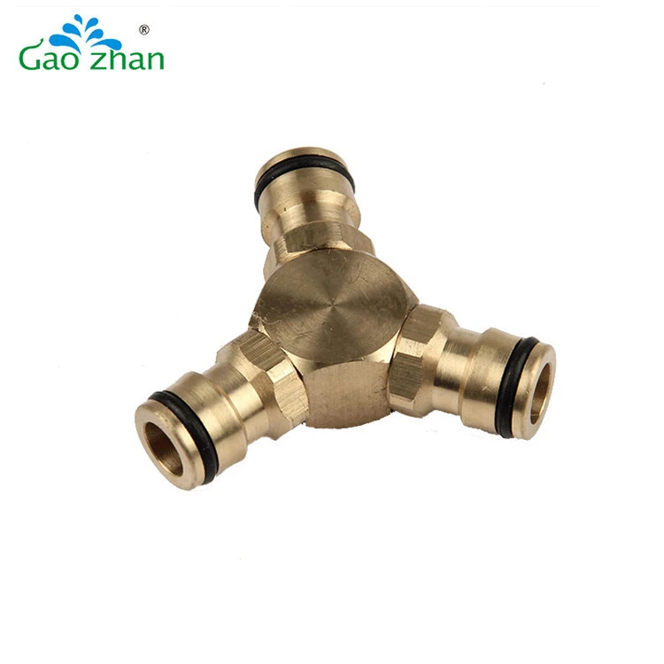 New arrival 1 / 2 inch quick connector 3 way hose coupling garden hose tap connector