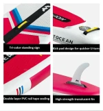 New Arrival Unisex Inflatable SUP Paddleboard Stand-Up Paddleboarding Accessory for Rivers and Lakes for Watersports