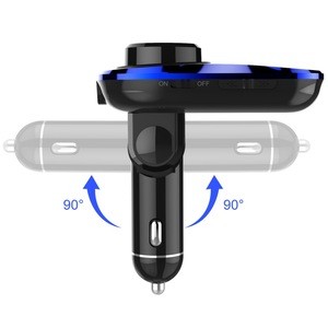New BC28 Bluetooth Car Kit Hands Free Wireless FM Transmitter Car MP3 Player with Dual USB Car Charger Support TF Card / U Disk