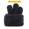 New cashmere brushed knitted acrylic gloves men jacquard touch screen gloves keep warm winter gloves