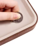 New custom high-end hotel supplies leather products folder tissue box waterproof and scratch resistant
