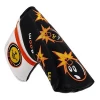 New Customized Black PU Leather Magnetic Golf Blade Putter Headcover