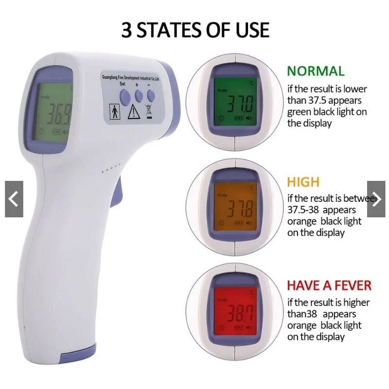 New design ir gun body temperature meter infrared termometer digital thermometer