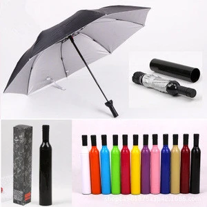 New design sunshade umbrella outdoor wine bottle fold umbrella