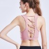 New design top quality sportswear women cross strappy sexy exercise bra top