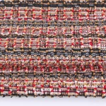 New Design Winter Stretch Hacci Yarn Dyed Knit Jacquard Fabric Plaid Pattern Polyester Cotton Blended Fabric for Lady Overcoat