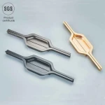 New Design Zinc Kitchen Cabinets Handles Bedroom Modern Furniture Handle & Knobs Latest Cupboard Cabinet Zinc Alloy Handle