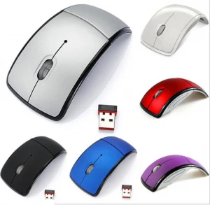 New ergonomic wireless mouse with 2.4Ghz wireless optical mouse arc touch mouse with factory price