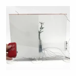 New Material Smart Blinds Pattern Self Adhesive Smart Glass Switchable PDLC Film For Offices